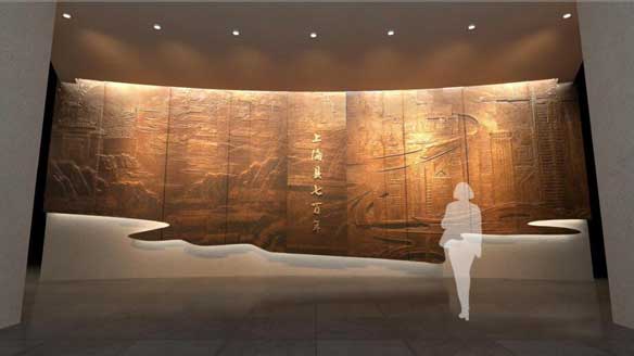 上?？h700年數(shù)字博物館設(shè)計效果圖方案